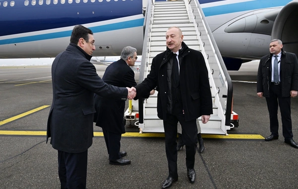 Prezident və xanımı Davos Forumunda iştirak etmək üçün İsveçrəyə səfərə gəlib