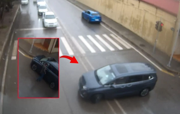 Sürücü görün hansı üsula əl atıb qaydanı pozdu - ANBAAN VİDEO