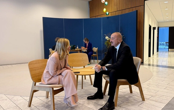 Meeting between Ilham Aliyev and the Chairman of the Council of Ministers of Italy held in Copenhagen