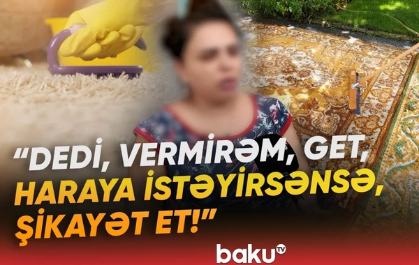 Yuyulması üçün şirkətə verilən xalça yoxa çıxdı