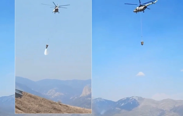 Laçın və Kəlbəcərdə yanğının söndürülməsinə iki helikopter cəlb edilib