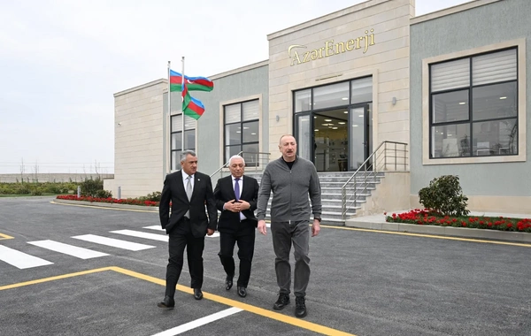 Prezident İlham Əliyev "Abşeron" Batareya Enerji Saxlanc Mərkəzinin açılışında iştirak edib