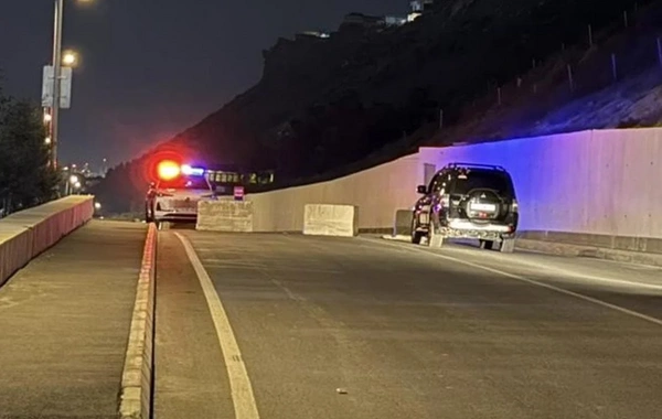 Badamdar yamacında sürüşmə təhlükəsi yarandı, yol bağlandı