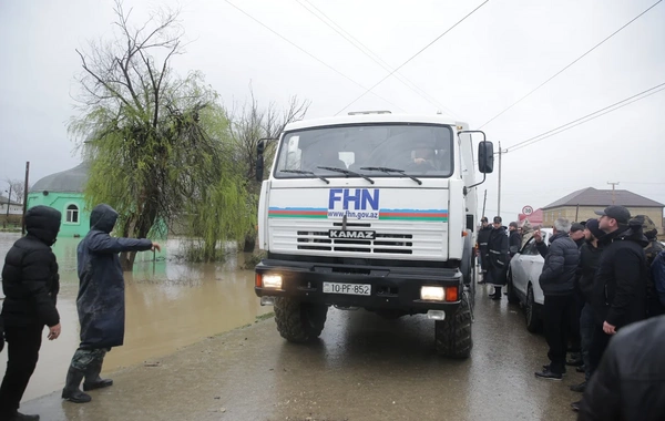 Xaçmazda aramsız yağan leysan nəticəsində 537 evi su basıb