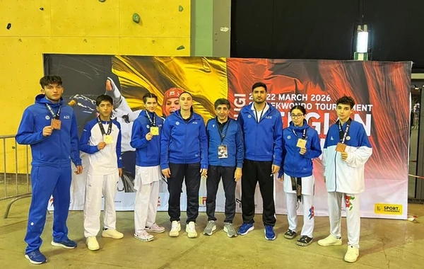 Gənc taekvondoçumuz Belçikada qızıl medal qazandı