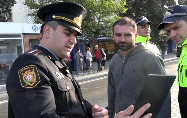 Bakıda piyadalar üçün dərs: Polis ölüm anlarını göstərdi