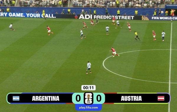 DÇ-2026: Argentina - Avstriya oyunu başlayıb