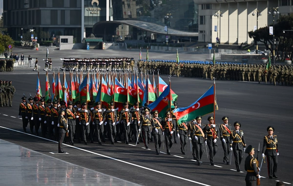 Vətən müharibəsində Qələbənin beşinci ildönümünə həsr olunmuş Hərbi parad keçirilib