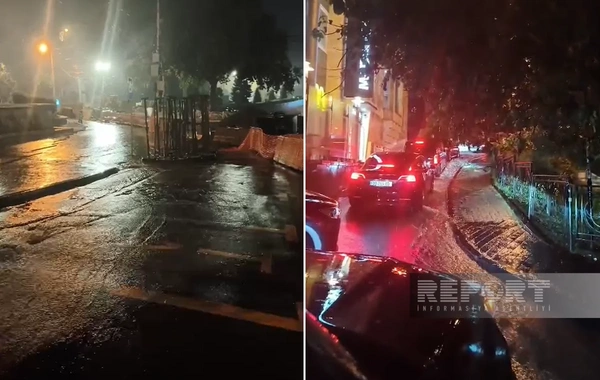 Tbilisidə leysan yağışlar həyatı iflic etdi - 2 metro stansiyasını su basıb