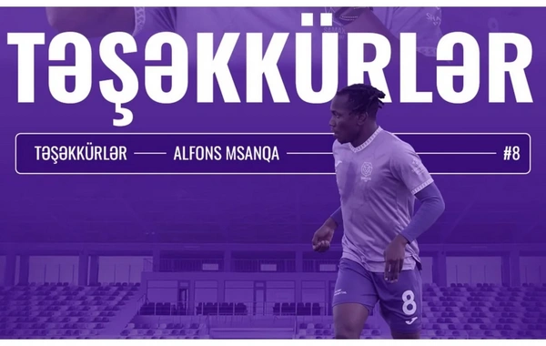 Şamaxı klubu Alfons Msanqa ilə müqaviləni yeniləməyibv