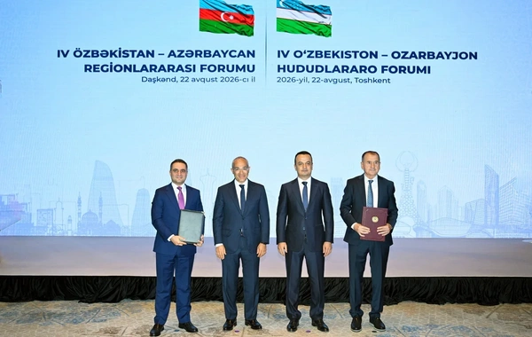 Özbəkistanla Azərbaycan arasında 5 sahədə əməkdaşlığı əhatə edən sənədlər imzalanıb