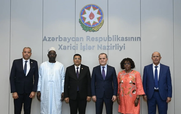 Ceyhun Bayramov Pan-Afrika Parlamentinin prezidenti ilə görüşüb