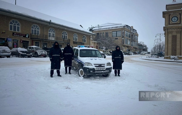 Havaya görə qərb bölgəsində avtomobil yollarında hərəkət çətinləşib
