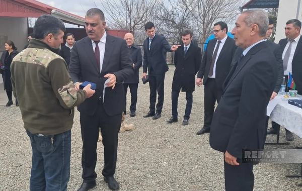 Xocavəndin Xanoba kəndində 25 ailəyə evlərinin açarları təqdim olunub