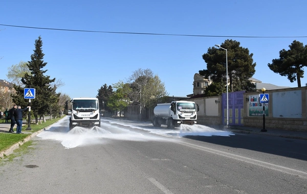 Bu gün paytaxtın 556  küçəsi yuyuldu