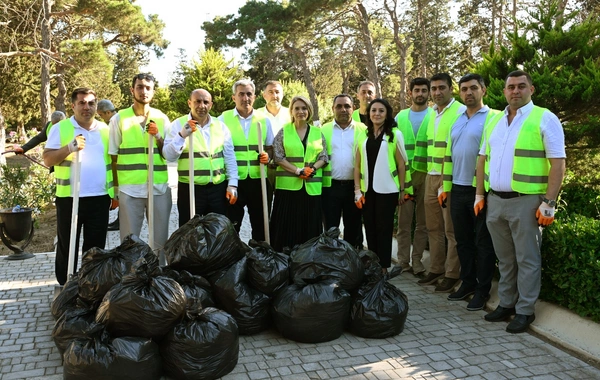 Abşeron sağlamlıq və istirahət mərkəzinin ərazisində abadlıq və yaşıllığın qorunması aksiyası keçirilib