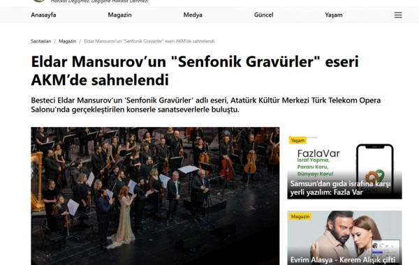 Türkiyə mətbuatı Eldar Mansurovdan yazdı