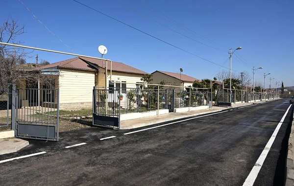 Президент Ильхам Алиев ознакомился с работами, проделанными в селе Ходжавенд