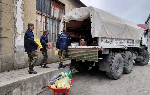 Продовольственная помощь направлена в село в Губинском районе, где произошел оползень