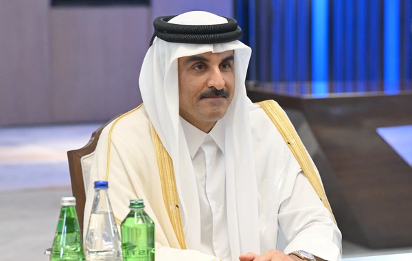 Prezident İlham Əliyev Qətər Dövlətinin Əmiri ilə görüşüb