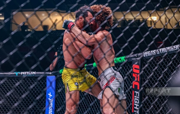 Bakıda tarixi UFC gecəsi: Fiziyevdən möhtəşəm qələbə - FOTOREPORTAJ