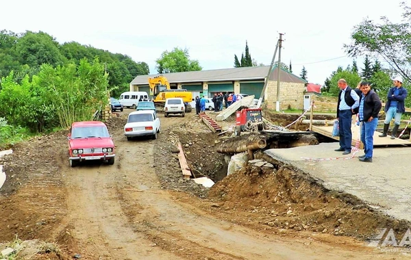 Astarada yeni avtomobil körpüsü inşa olunub