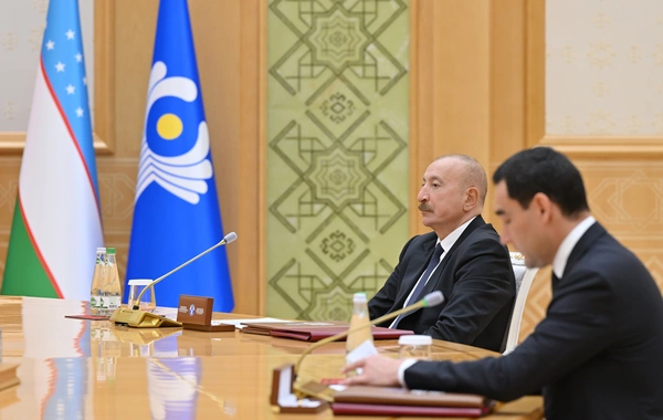 İlham Əliyev MDB Dövlət Başçıları Şurasının məhdud tərkibdə iclasında iştirak edib