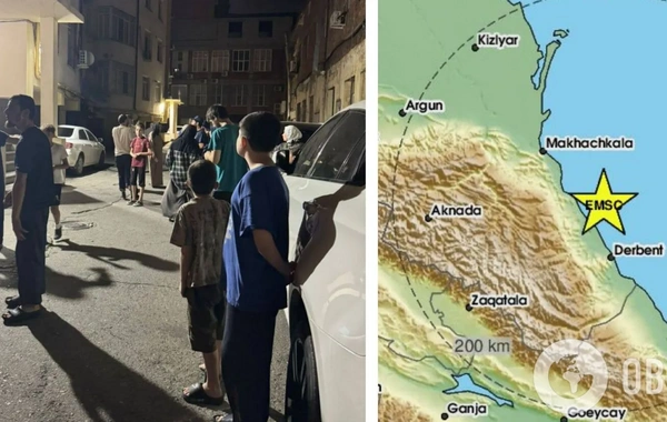 Footage of a strong earthquake in Dagestan has been published online