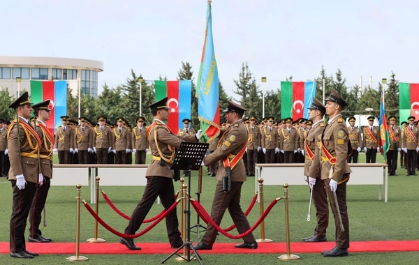 FHN-in Akademiyasında gənc kursantların hərbi andiçmə və məzunların buraxılış mərasimi keçirilib
