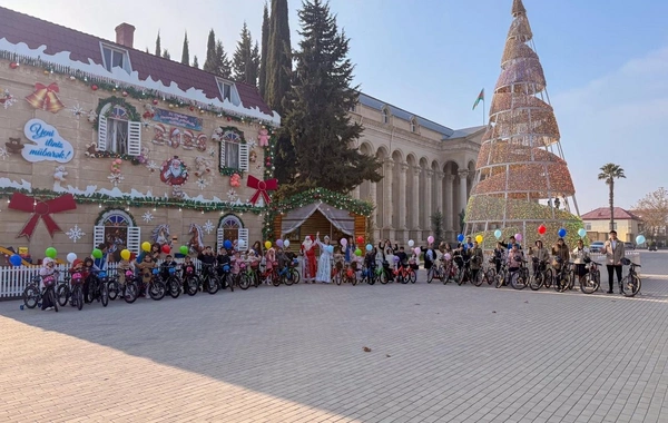 Leyla Əliyevanın təşəbbüsü ilə Yevlax şəhərində uşaqlar üçün Yeni il tədbiri keçirilib