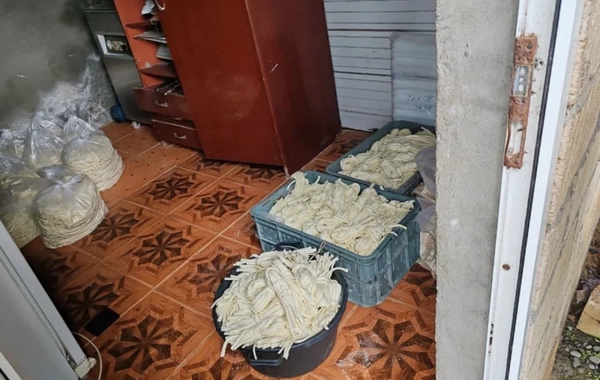 Ağcabədidə qanunsuz fəaliyyət göstərən pendir sexi aşkarlandı