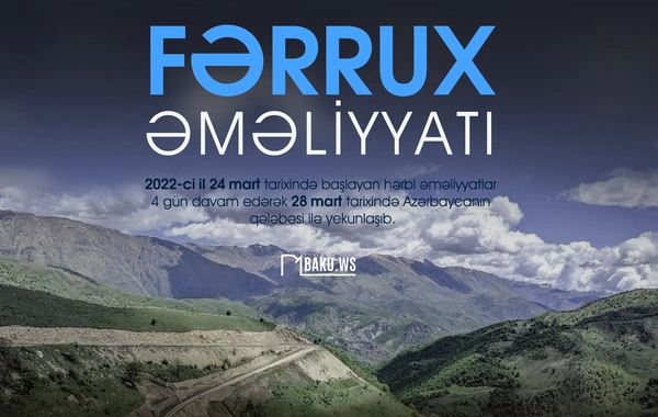 Fərrux yüksəkliklərində keçirilən antiterror əməliyyatından dörd il ötür