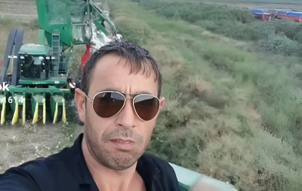 Faciəli şəkildə ölən kombaynçının FOTOSU