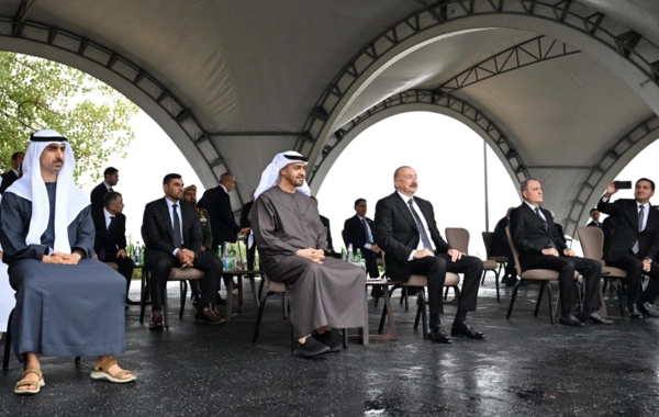 İlham Əliyev Şeyx Məhəmməd bin Zayed Al Nəhyana Qarabağ atı hədiyyə edib