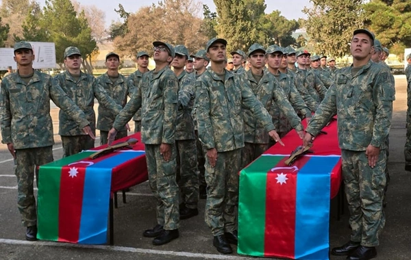 Oath-taking ceremonies were held in the Azerbaijani army