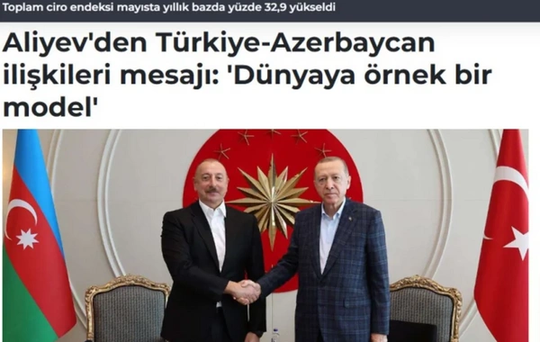 Azərbaycan Prezidentinin IV Şuşa Qlobal Media Forumundakı çıxışı Türkiyə mediasının diqqət mərkəzindədir