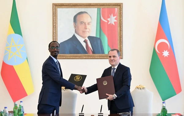 İlham Əliyevin Efiopiyanın Baş naziri ilə geniş tərkibdə görüşü olub və iki ölkə arasında bir sıra sənədlər imzalanıb