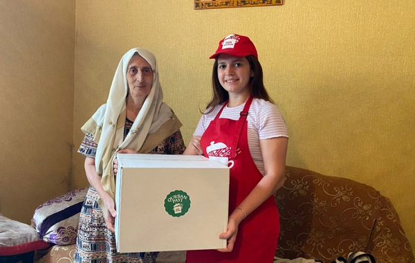 Leyla Əliyevanın təşəbbüsü ilə ailələrə qurban paylarının çatdırılması davam edir