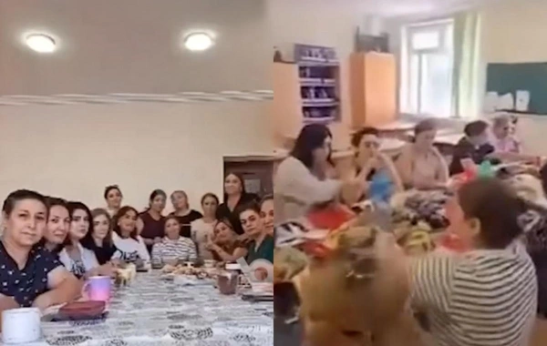 Bakıda müəllimlər məktəbdə məclis təşkil ediblər - İDDİA