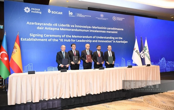 Bakıda Liderlik və İnnovasiya üzrə IE Mərkəzinin yaradılması üzrə Anlaşma Memorandumu imzalanıb