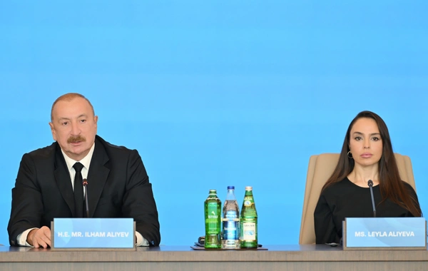 İlham Əliyev VII Ümumdünya Mədəniyyətlərarası Dialoq Forumunun açılışında çıxış edib