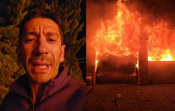 Bakıda tanınmış fotoqrafa aid qaraj yandı