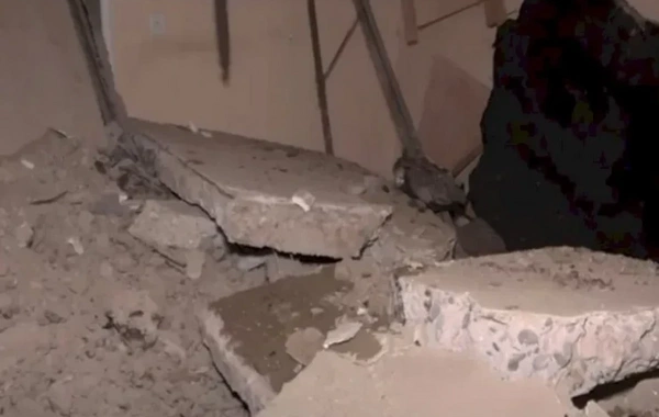 Goranboyda yaşayış binasında uçqun olub, 4 nəfər xəsarət alıb