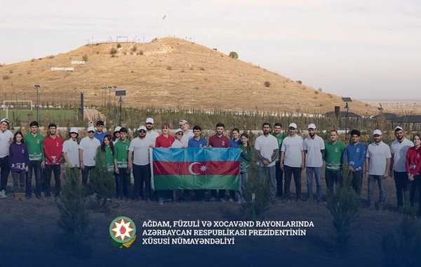 Xıdırlı kəndində Zəfərin 5 illiyinə həsr olunan ağacəkmə aksiyası keçirilib