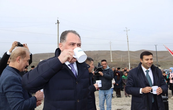 Göyçayın İkinci Ərəbcəbirli kəndi içməli su ilə təmin edilib