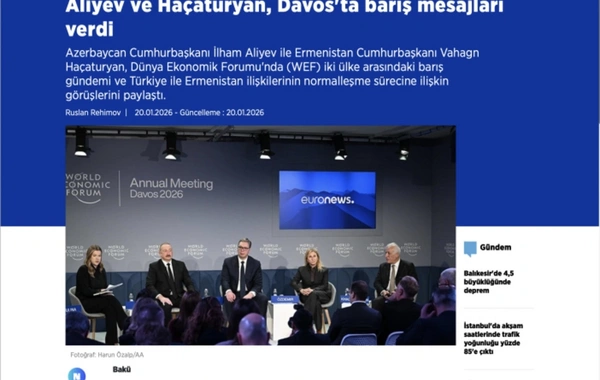Prezident İlham Əliyevin Davos Forumundakı fikirləri dünya məbuatında işıqlandırılıb