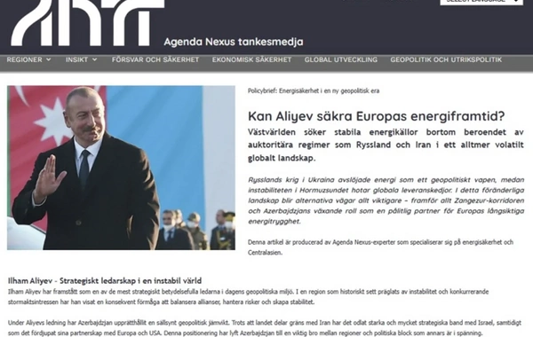 Agenda Nexus: Avropanın enerji təminatında Azərbaycanın rolu artır