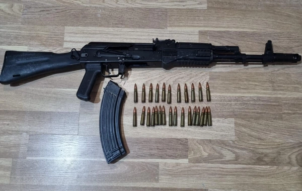 Tərtərdə əməliyyat: Sakinin evində avtomat aşkarlandı