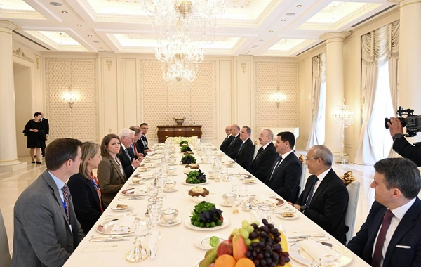 Prezident İlham Əliyevin adından Almaniya Prezidentinin şərəfinə rəsmi nahar verilib