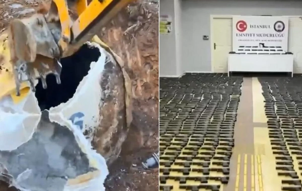İstanbulda yeraltı su anbarında 3 mindən çox silah hissəsi ələ keçirilib